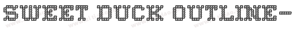 Sweet Duck Outline字体转换